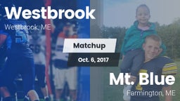 Matchup: Westbrook High vs. Mt. Blue  2017