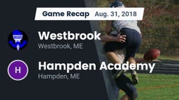 Recap: Westbrook  vs. Hampden Academy 2018