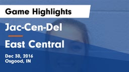 Jac-Cen-Del  vs East Central  Game Highlights - Dec 30, 2016