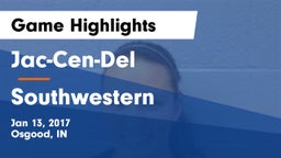 Jac-Cen-Del  vs Southwestern  Game Highlights - Jan 13, 2017