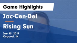 Jac-Cen-Del  vs Rising Sun  Game Highlights - Jan 19, 2017