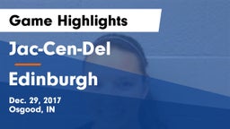 Jac-Cen-Del  vs Edinburgh  Game Highlights - Dec. 29, 2017