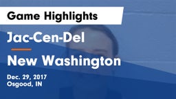 Jac-Cen-Del  vs New Washington Game Highlights - Dec. 29, 2017