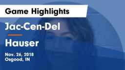 Jac-Cen-Del  vs Hauser  Game Highlights - Nov. 26, 2018