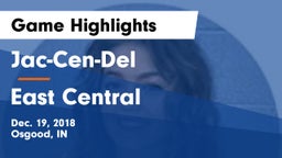 Jac-Cen-Del  vs East Central  Game Highlights - Dec. 19, 2018