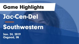Jac-Cen-Del  vs Southwestern Game Highlights - Jan. 24, 2019