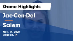 Jac-Cen-Del  vs Salem  Game Highlights - Nov. 14, 2020