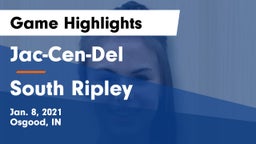 Jac-Cen-Del  vs South Ripley Game Highlights - Jan. 8, 2021