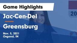 Jac-Cen-Del  vs Greensburg  Game Highlights - Nov. 5, 2021