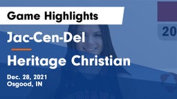 Jac-Cen-Del  vs Heritage Christian  Game Highlights - Dec. 28, 2021