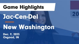 Jac-Cen-Del  vs New Washington Game Highlights - Dec. 9, 2023