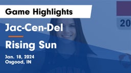 Jac-Cen-Del  vs Rising Sun  Game Highlights - Jan. 18, 2024