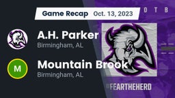 Recap: A.H. Parker  vs. Mountain Brook  2023