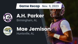 Recap: A.H. Parker  vs. Mae Jemison  2023