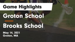 Groton School  vs Brooks School Game Highlights - May 14, 2021