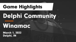 Delphi Community  vs Winamac  Game Highlights - March 1, 2022