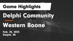 Delphi Community  vs Western Boone  Game Highlights - Feb. 25, 2023