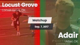 Matchup: Locust Grove High vs. Adair  2017