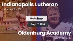 Matchup: Indianapolis vs. Oldenburg Academy  2018