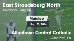 Matchup: East Stroudsburg vs. Allentown Central Catholic  2016
