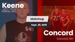 Matchup: Keene  vs. Concord  2018
