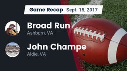 Recap: Broad Run  vs. John Champe   2017