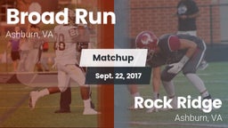 Matchup: Broad Run High vs. Rock Ridge  2017