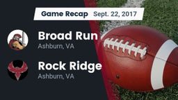 Recap: Broad Run  vs. Rock Ridge  2017