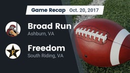 Recap: Broad Run  vs. Freedom  2017