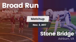 Matchup: Broad Run High vs. Stone Bridge  2017