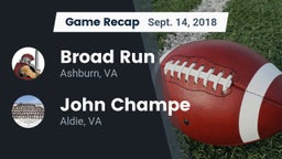 Recap: Broad Run  vs. John Champe   2018
