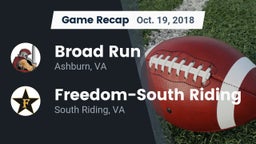 Recap: Broad Run  vs. Freedom-South Riding  2018