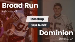 Matchup: Broad Run High vs. Dominion  2019