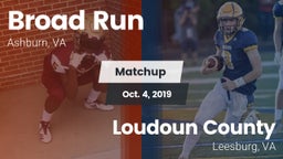 Matchup: Broad Run High vs. Loudoun County  2019