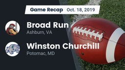 Recap: Broad Run  vs. Winston Churchill  2019