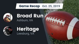 Recap: Broad Run  vs. Heritage  2019