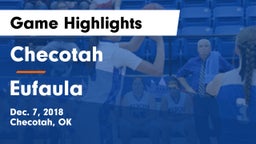 Checotah  vs Eufaula  Game Highlights - Dec. 7, 2018