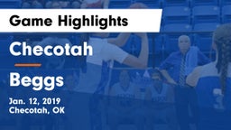 Checotah  vs Beggs Game Highlights - Jan. 12, 2019
