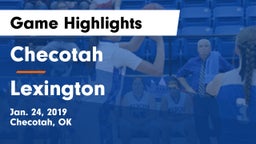 Checotah  vs Lexington Game Highlights - Jan. 24, 2019