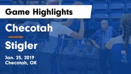 Checotah  vs Stigler Game Highlights - Jan. 25, 2019
