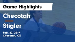 Checotah  vs Stigler Game Highlights - Feb. 22, 2019