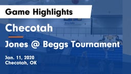 Checotah  vs Jones @ Beggs Tournament Game Highlights - Jan. 11, 2020