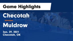 Checotah  vs Muldrow  Game Highlights - Jan. 29, 2021