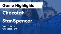 Checotah  vs Star-Spencer  Game Highlights - Jan. 7, 2022