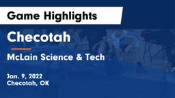 Checotah  vs McLain Science & Tech  Game Highlights - Jan. 9, 2022