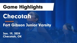 Checotah  vs Fort Gibson Junior Varsity Game Highlights - Jan. 19, 2024