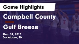 Campbell County  vs Gulf Breeze  Game Highlights - Dec. 31, 2017