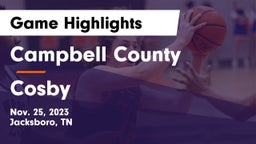 Campbell County  vs Cosby  Game Highlights - Nov. 25, 2023