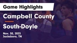 Campbell County  vs South-Doyle  Game Highlights - Nov. 30, 2023