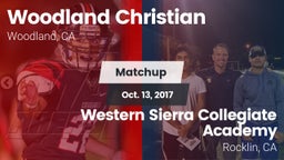 Matchup: Woodland Christian vs. Western Sierra Collegiate Academy 2017
